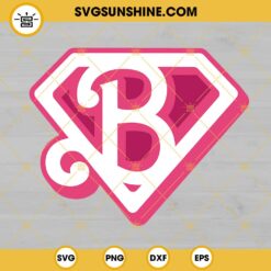 Barbie Logo Super Man SVG, Barbie Pink SVG PNG DXF EPS