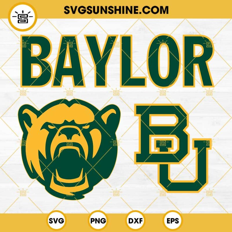 Baylor Bears Bundle SVG PNG DXF EPS Cut Files