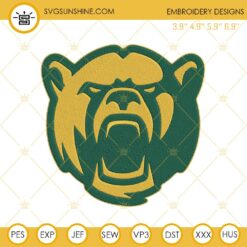 Baylor Bears Football Embroidery Design Files