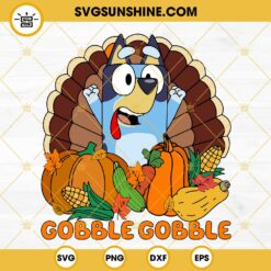 Bluey Thanksgiving Turkey SVG PNG DXF EPS Cricut Files