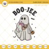 Boo Jee Embroidery Files, Boo Ghost Halloween Embroidery Designs