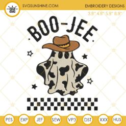 Boo Jee Cow Boy Ghost Embroidery Design Files