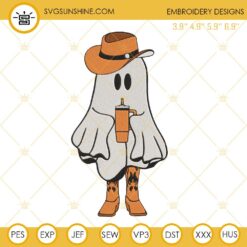 Boo Jee Western Ghost Embroidery Designs