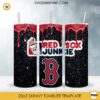 Boston Red Sox Dunkie Junkie Glitter 20oz Tumbler Wrap PNG File