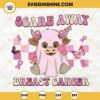 Breast Cancer Cow Ghost SVG, Pink Cow Breast Cancer Awareness SVG, Halloween Breast Cancer Western Cow SVG