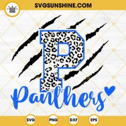 Carolina Panthers Claw SVG, Leopard Panthers SVG, Panthers Paw SVG PNG DXF EPS Cut Files