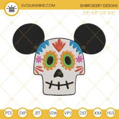 Coco Mickey Ears Embroidery Design Files