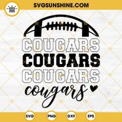 Cougars SVG, Cougars America Football SVG PNG DXF EPS Cut Files