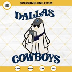 Dallas Cowboys Football Boo Jee Ghost Halloween SVG PNG DXF EPS Files