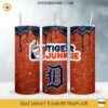 Detroit Tigers Dunkie Junkie Glitter 20oz Tumbler Wrap PNG File