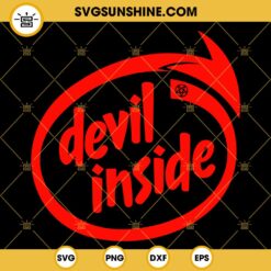 Devil Inside Logo SVG, Demon Inside Devil SVG PNG DXF EPS