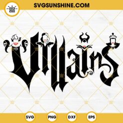 Disney Villain Characters SVG EPS DXF PNG Files