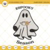 Espooky Season Boo Halloween Mexican Embroidery Design Files