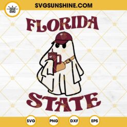 Florida State Football Boo Jee Ghost Halloween SVG PNG DXF EPS Files