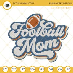 Football Mom Embroidery Designs
