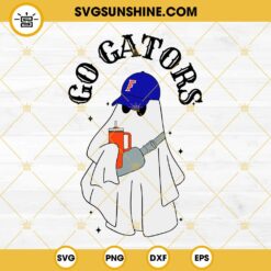 Go Gators Football Boojee Ghost SVG, Florida Gators Ghost Drinking Stanley Tumbler SVG PNG DXF EPS Files