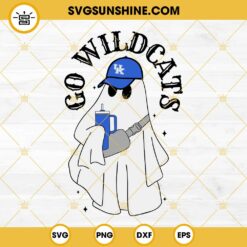 Go Wild Cats Boojee Ghost SVG, Kentucky Wildcats Drinking Stanley Tumbler SVG PNG DXF EPS Files