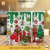 3D Puffy Grinch Coffee Christmas 20oz Tumbler Wrap PNG File
