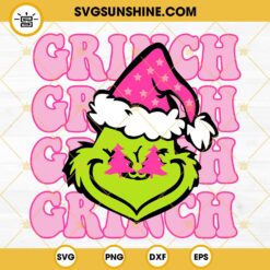 Grinch Pink Barbie SVG, Grinch Christmas SVG PNG DXF EPS Files