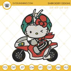 Hello Kitty Kamen Rider Embroidery Designs