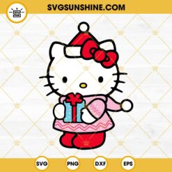 Hello Kitty Stanley Cup And Concha Cake SVG, Hello Kitty Merry Christmas SVG PNG EPS DXF