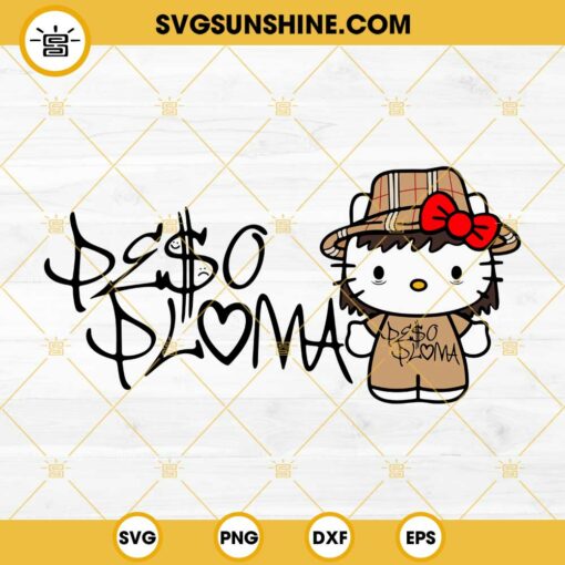 Hello Kitty Peso Pluma SVG, PeSo Pluma Logo SVG PNG DXF EPS
