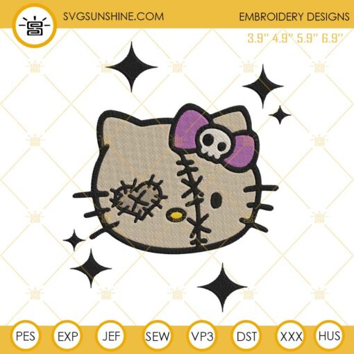 Hello Kitty Sam Trick'r Treat Embroidery Design Files