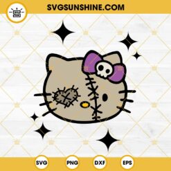 Hello Kitty Sam Trick 'r Treat SVG, Hello Kitty Halloween SVG PNG DXF EPS Cut Files