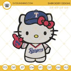Hello Kitty Los Angeles Dodgers Embroidery Designs