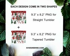 In My Merry Era Christmas Candy Coffee 3D 20oz Tumbler Wrap PNG File