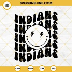 Indians Smiley Face SVG, Indians SVG, Indians Football SVG