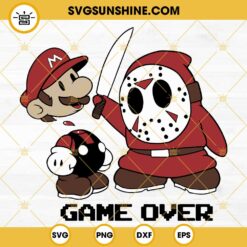 Jason Voorhees Game Over Mario SVG, Super Mario SVG PNG DXF EPS Files