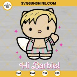 Ken Barbie Hello Kitty SVG PNG DXF EPS Cricut Files