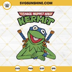 Kermit The Frog Teenage Mutant Ninja Turtles SVG PNG DXF EPS Cut Files