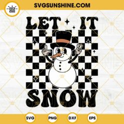Let It Snow SVG, Snow Man SVG PNG DXF EPS Cut File