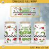 If I Can's Bring My Dog I'm Not Going 16oz Libbey Can Glass Wrap PNG, Merry Grinchmas Cup Wrap PNG Digital File Download