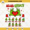 Mama Grinch Bundle SVG, Grinch Face Custom Name Kid SVG PNG Cut Files Cricut Silhouette