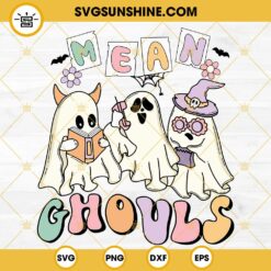 Mean Ghouls SVG, Boo Ghost Halloween SVG PNG DXF EPS Cut Files