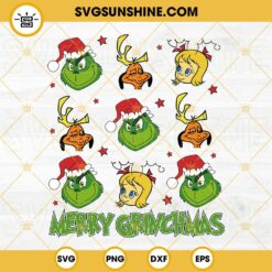 Merry Grinchmas SVG, Grinch SVG, Cindy Lou Who SVG, Max Dog SVG