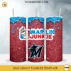 Miami Marlins Dunkie Junkie Glitter 20oz Tumbler Wrap PNG File