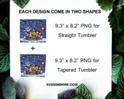 Mickey And Friends The Most Magical Time Of The Year 3D 20oz Tumbler Wrap PNG File