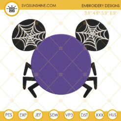 Mickey Spider Web Halloween Embroidery Designs