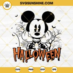 Mickey Mouse Halloween SVG, Mickey Skeleton SVG Cricut File