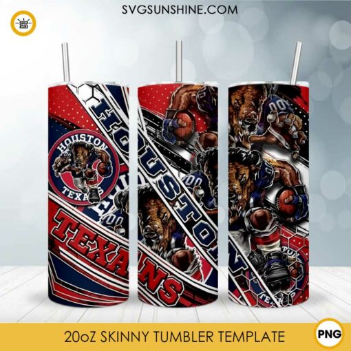 Houston Texans 20oz Tumbler Wrap PNG Digital Download