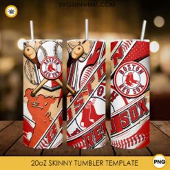 Boston Red Sox MLB 20oz Tumbler Wrap PNG File
