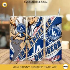 Los Angeles Dodgers MLB 20oz Tumbler Wrap PNG File