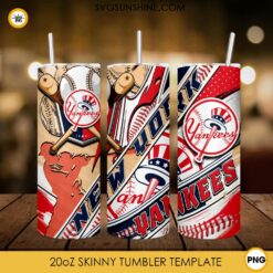 New York Yankees MLB 20oz Tumbler Wrap PNG File