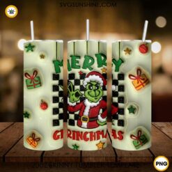 Grinch Starbucks Christmas 20oz Tumbler Wrap PNG Digital Download