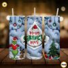Merry Grinch Mas 3D 20oz Tumbler Wrap PNG Digital Download