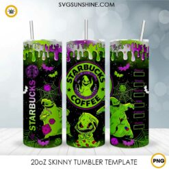 Oogie Boogie Starbucks Halloween 20oz Tumbler Wrap PNG Digital Download